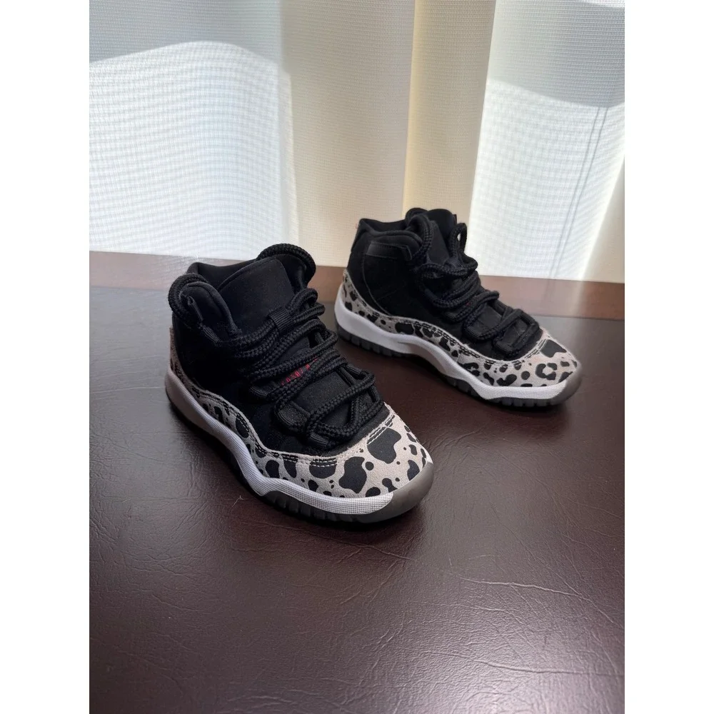 Jordan 11 Retro Animal Instinct Black White Kids AR0715-010